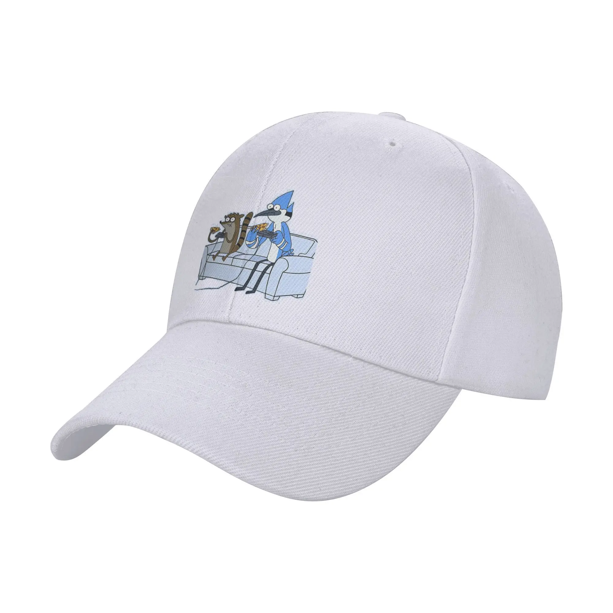 

Unisex Baseball Hats Mordecai and Rigby Pizza and Video Games Outdoor Summer Sports Baseball Caps Hip Hop Cap Casquette Hats