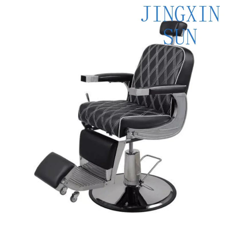 Barber Chair for Men Hair Salon Retro Oil Head Large Lifting Chair for Perm Dyeing Hair Treatment Barber Shop Equipment