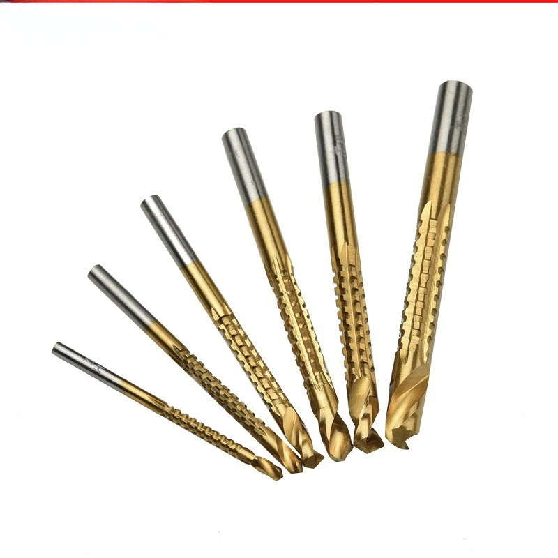 Hand Drill Twist Latte Saw Tooth Drill Bit Model Multi-function Grooving Woodworking Sawing One Multi-purpose Punching Opening