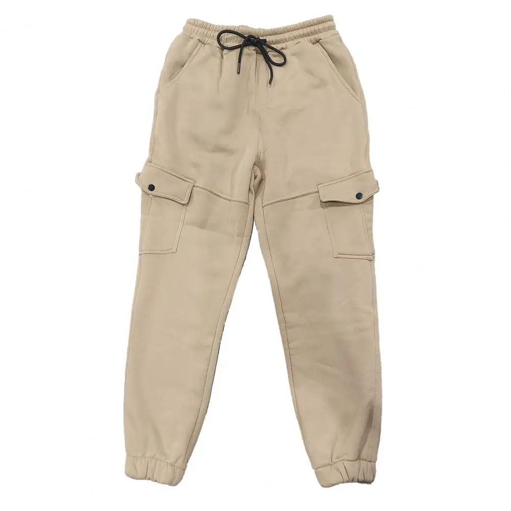 Versterkte zakstiksels Ademende winterbroek Wintercargobroek voor heren Warme stijlvolle wijde broek met voor werk