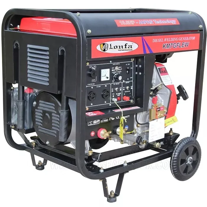 Dual Function!!! Max. 160A 180A 190A 230A  Engine 10HP Portable   Welding Generator 5KVA 5 6 KW 6KVA Welding Machine