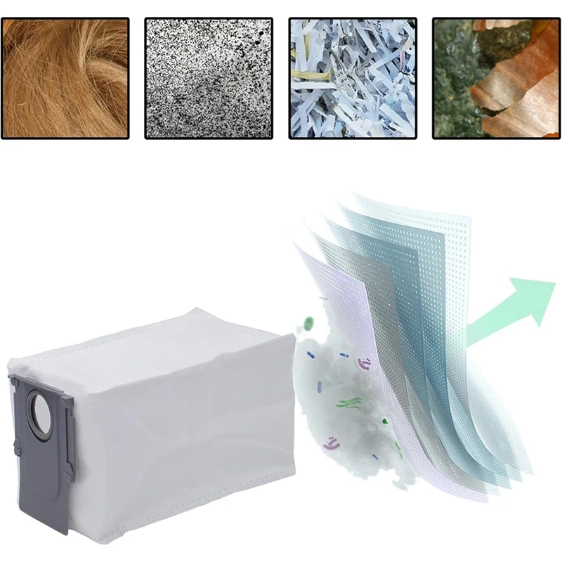 Per Roborock S8 Maxv Ultra Robot aspirapolvere Mian Side Brush filtro Hepa Mop panno sacchetti per la polvere parti di ricambio