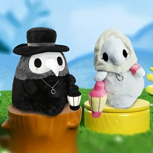 Plush Emitting doll with cartoon character, bird mouth, doctor, crow, nurse, light doll, holiday party props 6 Main Sales Corvo - №1