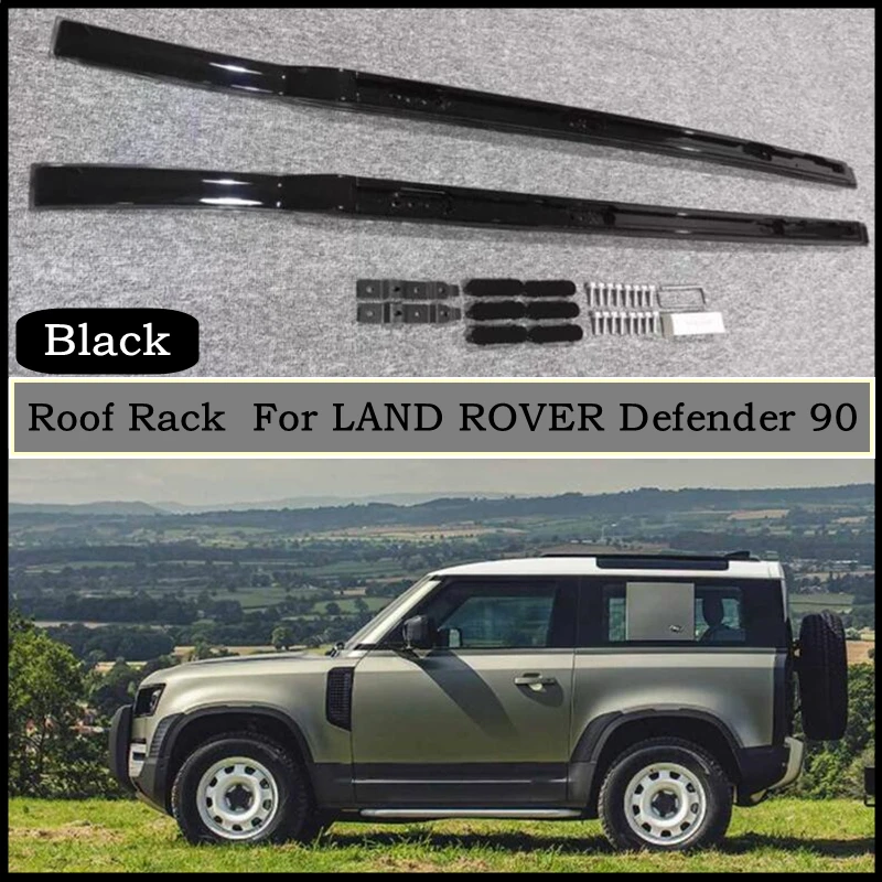 Roof Rack For LAND ROVER Defender 90 2020 2021 2022 2023 24 High Quality Aluminum Alloy Luggage Raill Carrier Bar Top Rail Racks