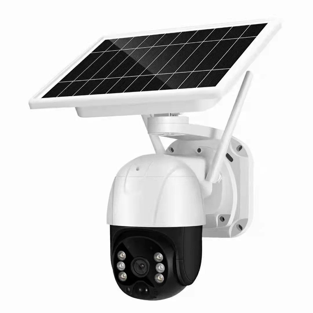 3MP solar sensor monitoring camera with PTZ rotating remote control and night function for garden fruit and farm breeding