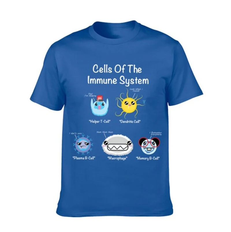 Customized Products Humor Funny Graphic Tee Tops Immune System Cells Biology Cell Science Humor Immunologist T-Shirt heavyweight