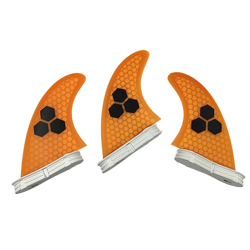 UPSURF FCS2-aletas para tabla de Padel, Accesorios de Surf, color Naranja, doble Tabs2, G5/G7, Juego de 3 unidades