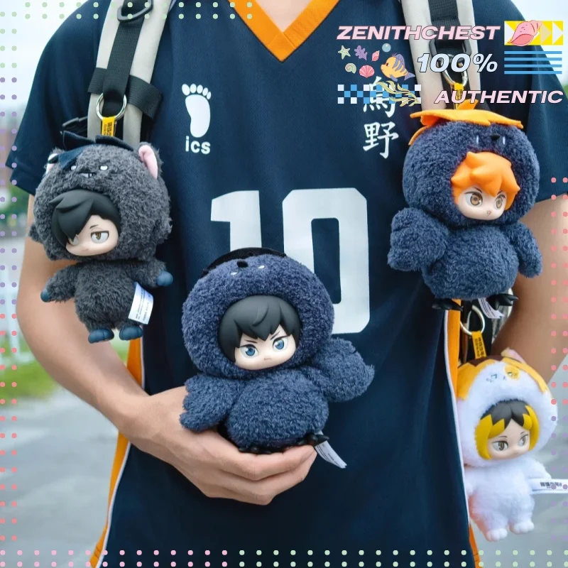 

Оригинальный POPMART GONG Haikyuu!! Серия плюшевых игрушек «Битва у мусорных контейнеров» | Плюшевый брелок-подвеска для сумки Хината Шойо
