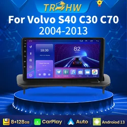 For VOLVO C30 S40 C70 2006 - 2012 Car Radio Multimedia Navigation Stereo 2.5D Touch Screen Head Unit Carplay DVD DSP GPS