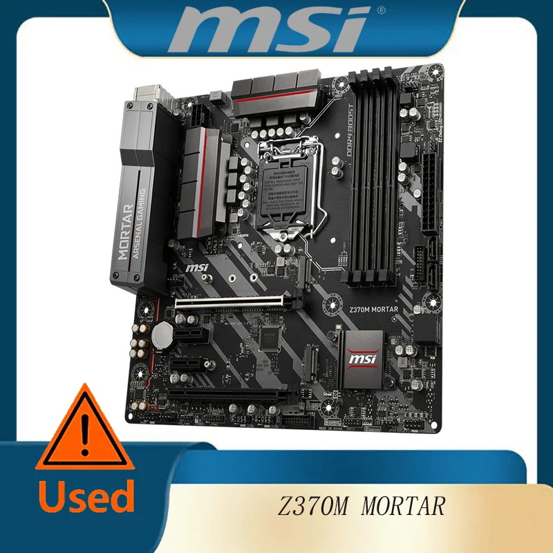MSI Z370M MORTAR Micro-ATX LGA 1151 Motherboard Intel Z370 DDR4 M.2 DVI-D Support for Gaming And PC Building