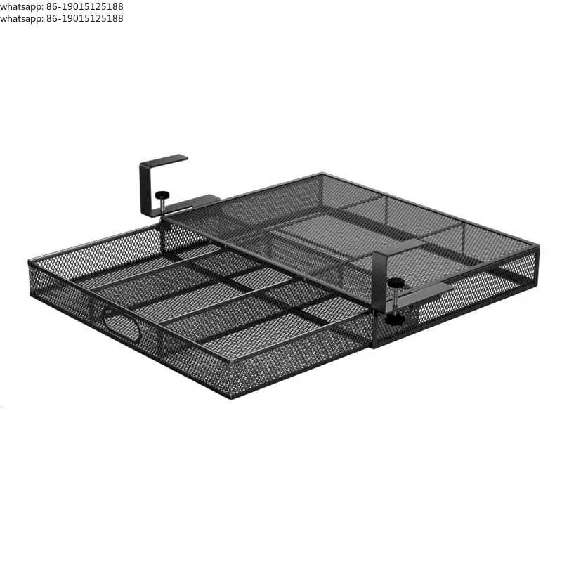 

Under Desk Drawer Basket,Large Capacity Desk Accessories Tray Sliding Storage Shelf for Desk Kitchen Home Office Pantry Cupboard