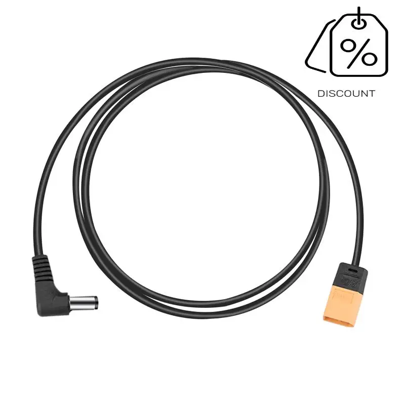 AS96-Para gafas DJI V2 Cable adaptador de carga de batería con enchufe XT60/T/XT60 macho a conector DC Cable de alimentación