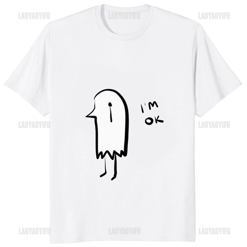 Im Ok Printed Oyasumi PunPun Cartoon Men Tshirt Japan Anime Streetwear Harajuku Otaku T Shirt Hipster Casual Loose Women Tees