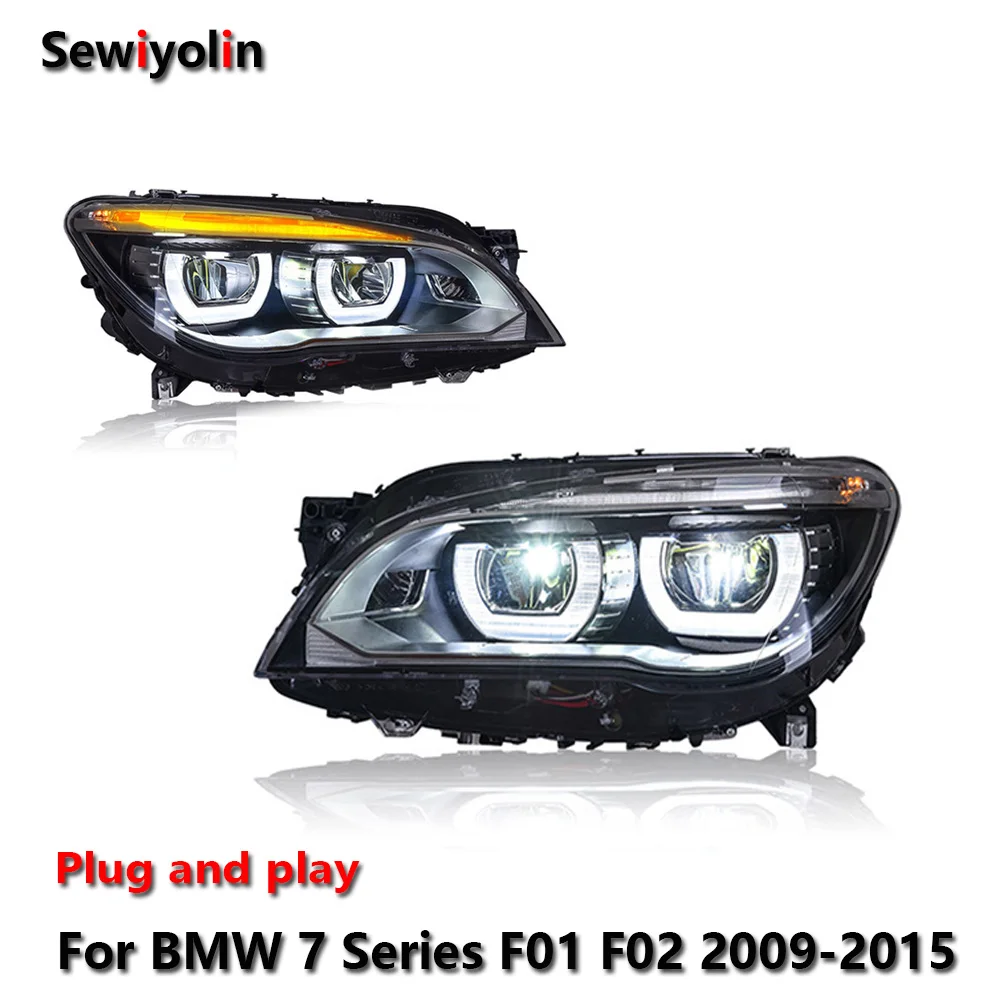 

Car Accessories Headlights led For BMW 7 Series F01 F02 2009-2015 DRL Fog Trailer lamps Turning Signal Voiture Plug And Play