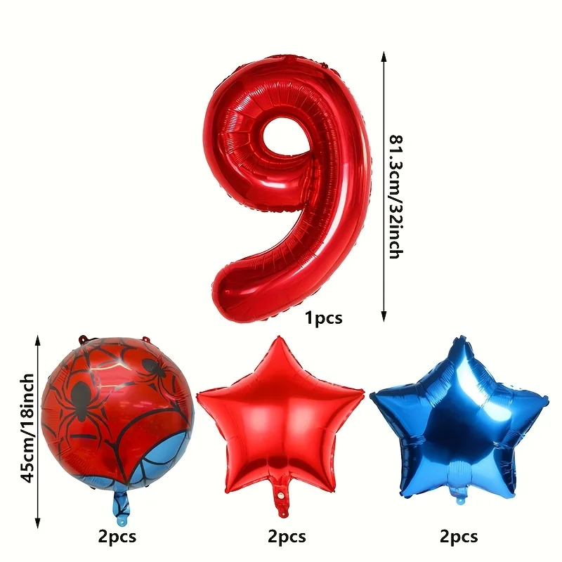 7 Stück 32-Zoll-Digital-Rundballons aus Aluminiumfolie eignen sich für Geburtstagsfeiern und Jubiläumsfeiern. – Detail 10