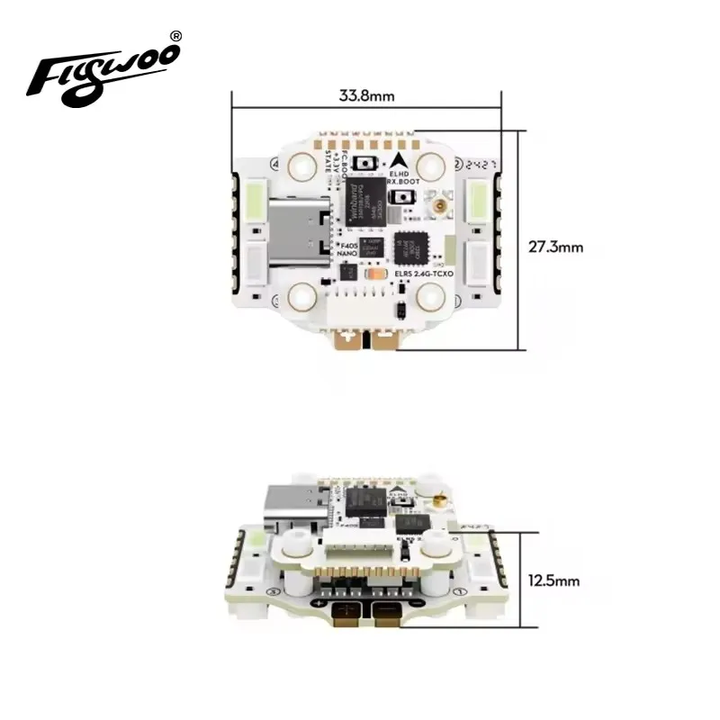 Flywoo GOKU GN405 Nano HD 20A Stack V3 W/ TXCO ELRS 2.4g Plug&Play O4 / O4 Pro RC Parts