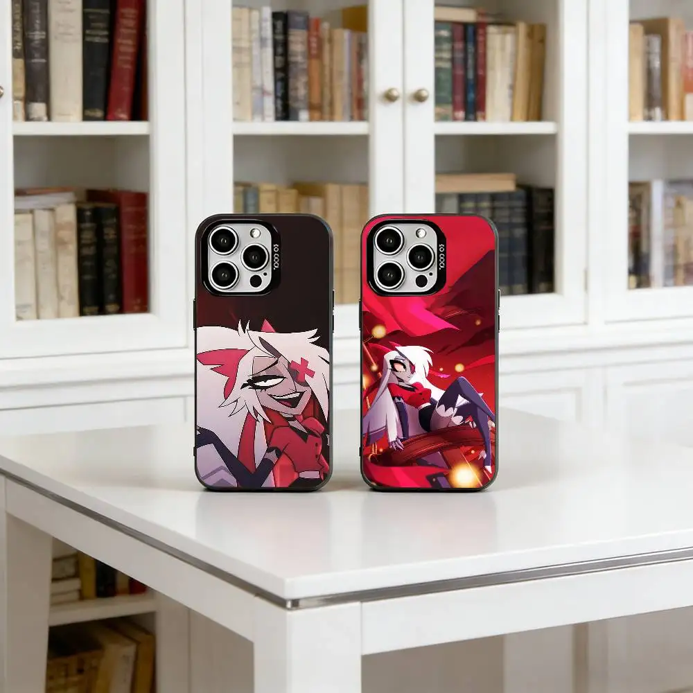 

Hazbin Hotel Vaggie Phone Case For iPhone 17,16,15,14,13,12,11 Plus,Pro Max,XS,Colorful Silver Black Cover