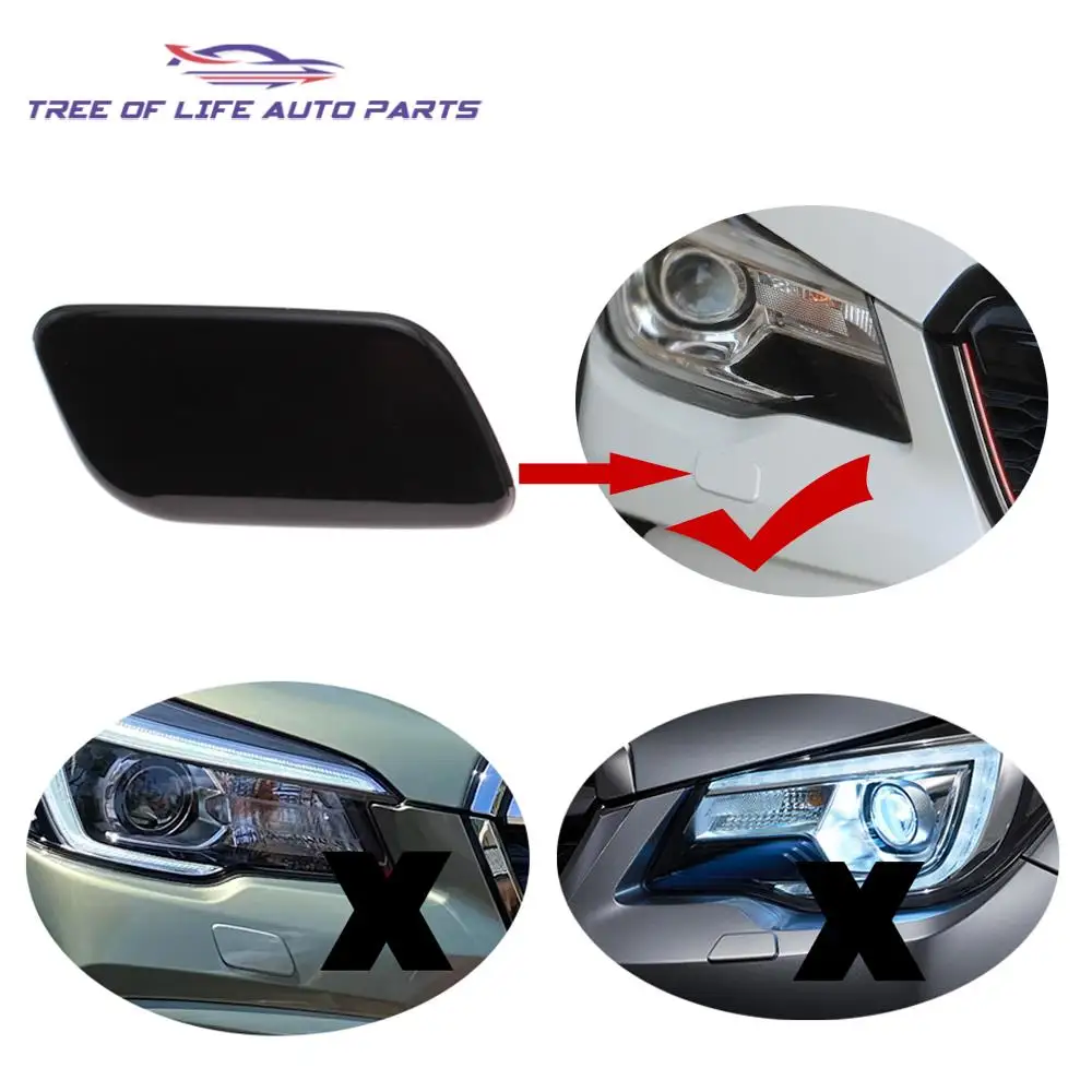 For Subaru Forester SJ 2016-2018 Front Headlight Washer Nozzle Headlamp Cleaning Spray Pump+Cover Cap 86636SG371 86636SG350