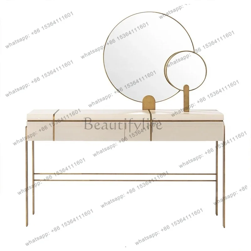HJ Dresser with makeup mirror Light luxury makeup table Minimalist modern high-value desk