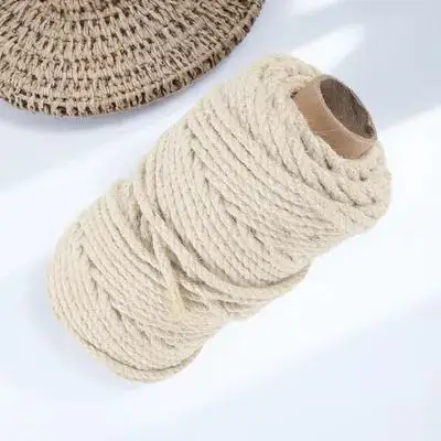 

Sisal Rope 1 Roll Multi-Function Cat Scratching Post -Resistant DIY Hemp Cord for Furniture Cat Scratcher Revival