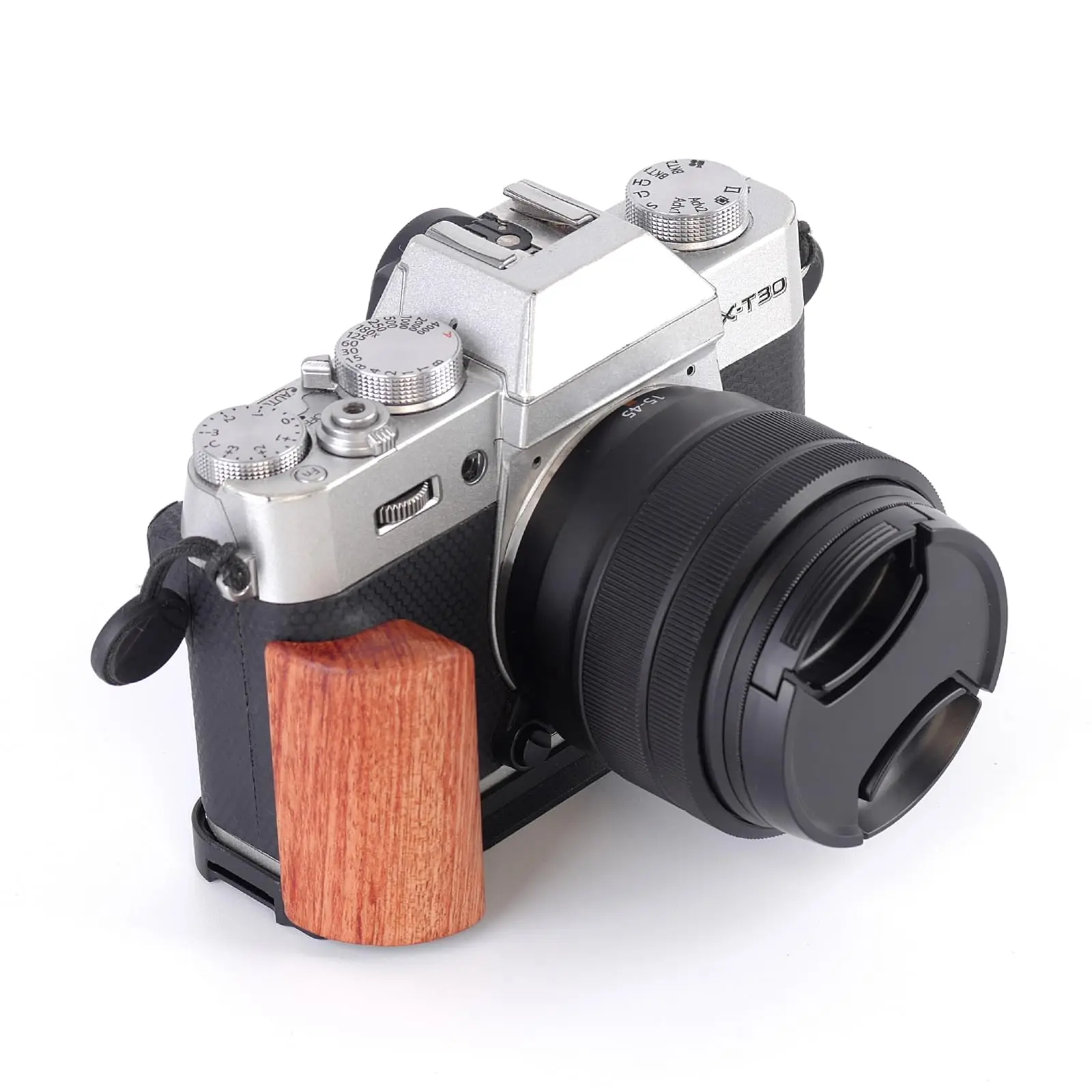 For Fujifilm X-T30 III X-T30 II X-T30 Wooden Hand Grip L Plate Bracket Arca Swiss Quick Release Mount