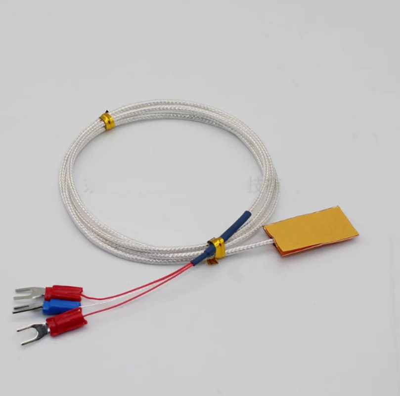 

5pcs Copper foil thermal resistance adhesive type PT100 temperature sensor sheet surface PT1000A grade