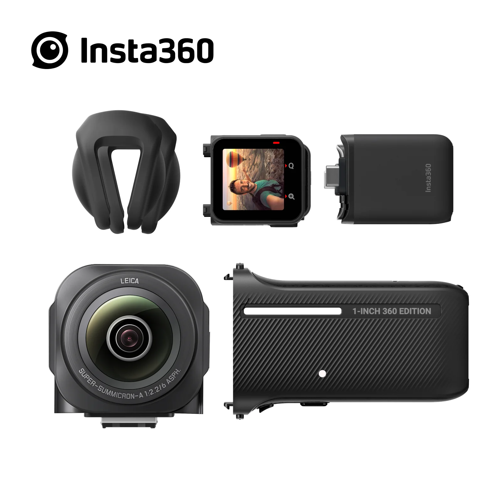 Insta360 ONE RS 1-Inch 360 Edition - 6K 360 Camera with Dual 1-Inch Sensors, Co-Engineered with Leica, FlowState Sta