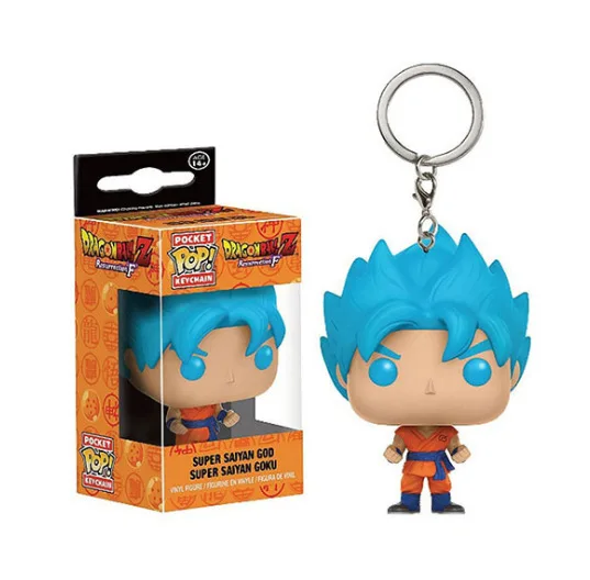 Funko Dragon Ball Goku Vegeta Keychain Anime Pendant Key Ring Collectible Figure Accessories Kids Birthday Gift - view 6
