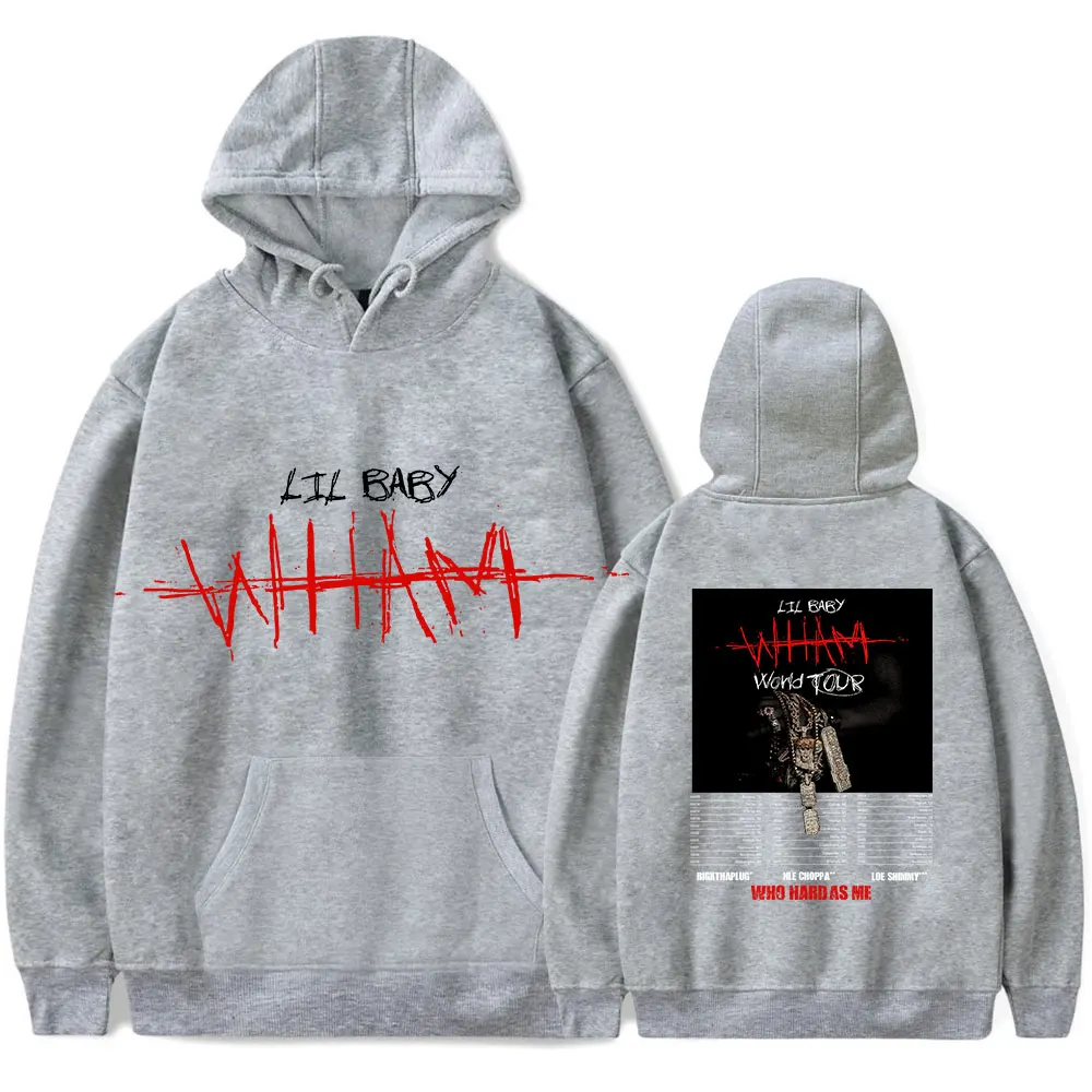 سترة ليل بيبي بغطاء للرأس 2025 Vintage Merch للرجال والنساء بلوفر رياضي هيب هوب