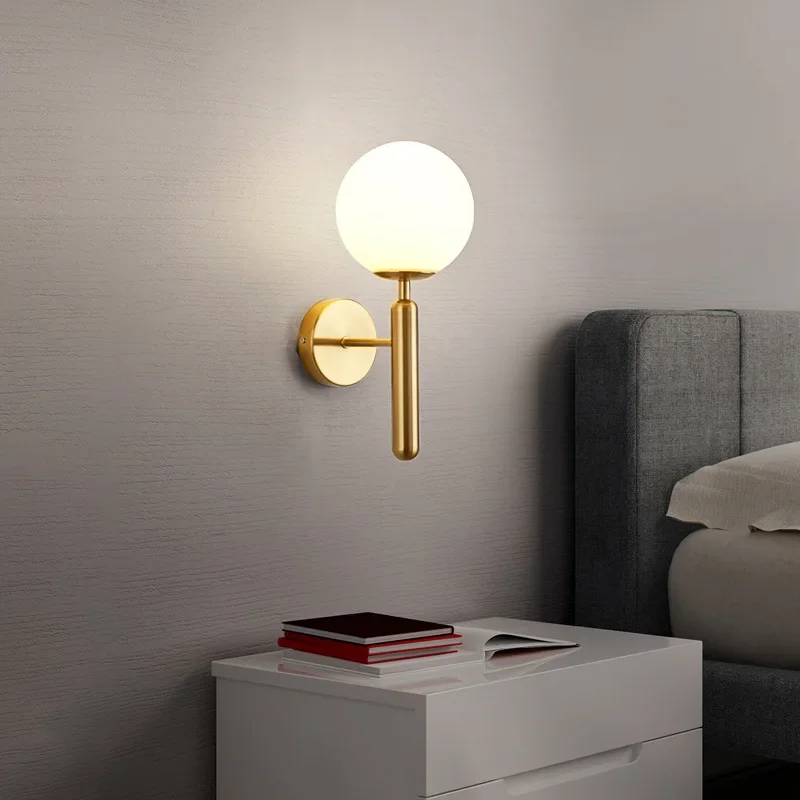 Lampu dinding dalam ruangan Modern, lampu dekorasi rumah cocok untuk kamar tidur samping tempat tidur ruang tamu