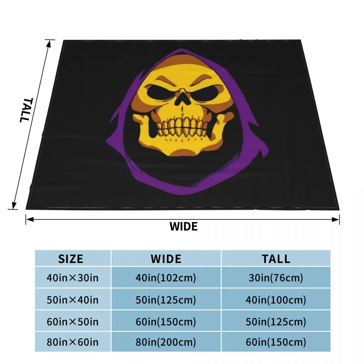 Skeletor Throw Blanket Decoratives Tourist For Sofa Thin Softest Blankets