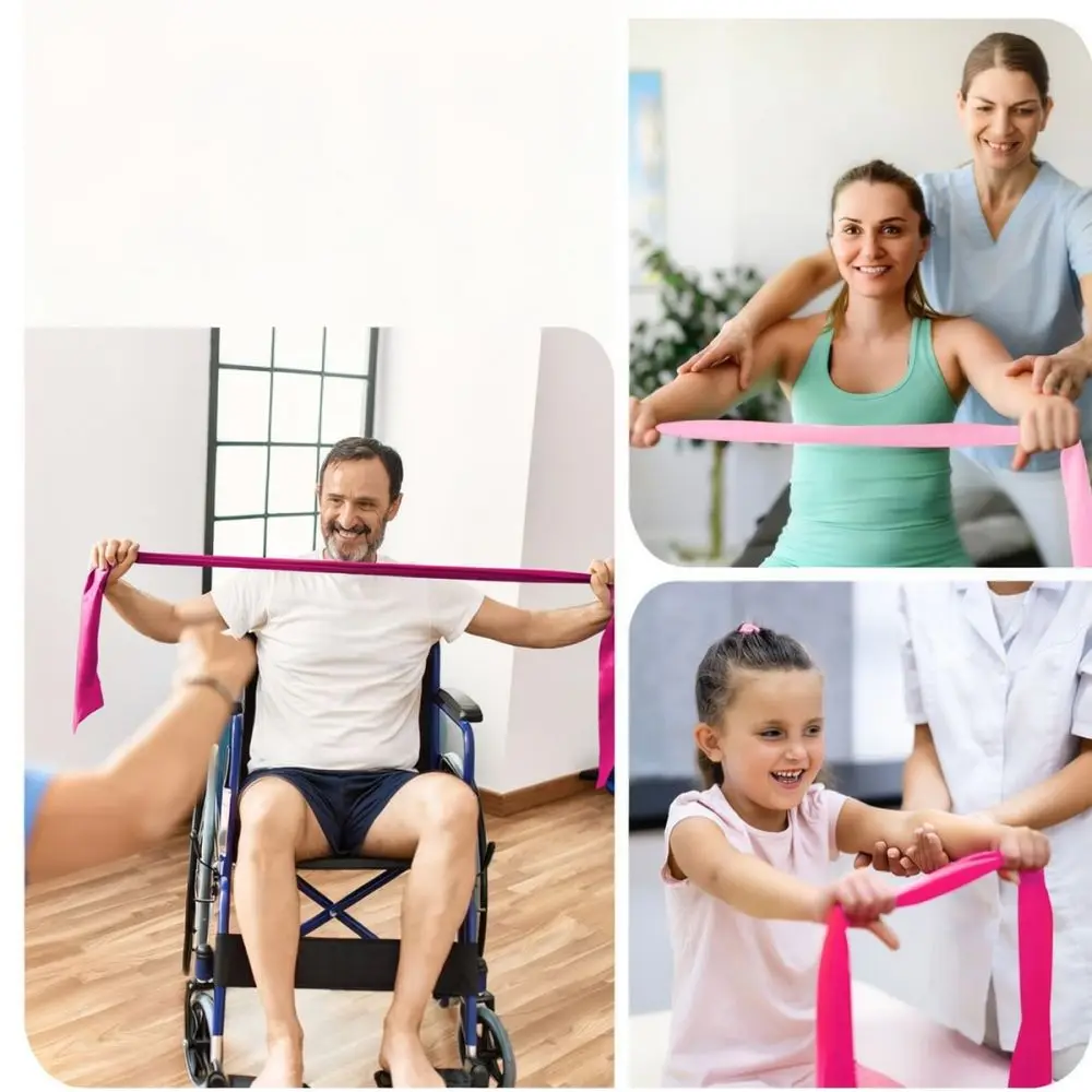 Resistance Exercise Strap For WOSWEIR Yoga Fitness Elastic Band TPE Accessory For Stretching Pilates Body Shaping Gym