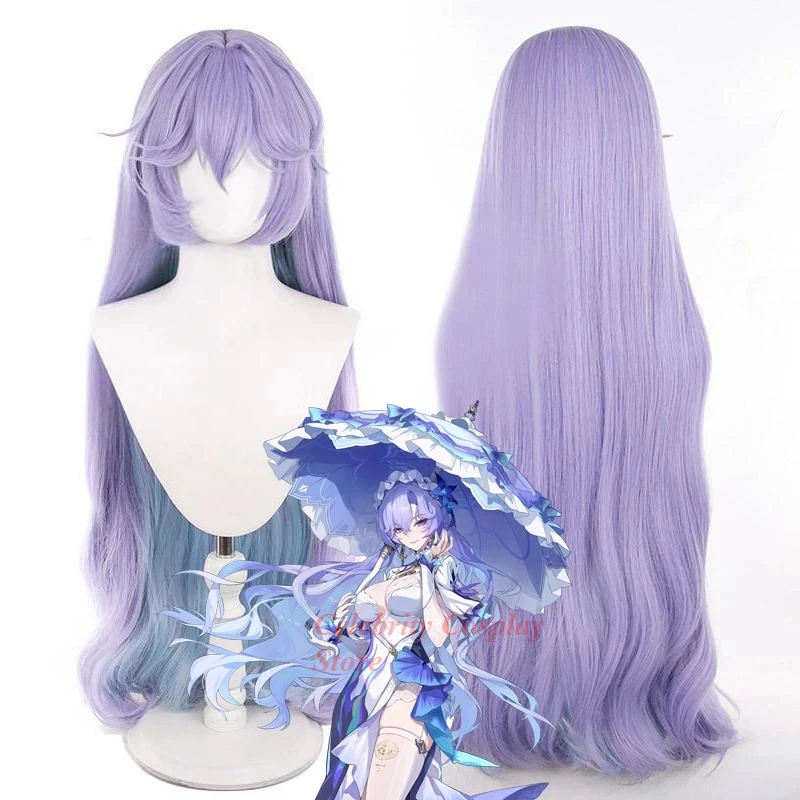 Juego de Halloween Wuthering Waves Cantarella Cosplay peluca chica Lolita púrpura pelo largo y rizado pelucas sintéticas resistentes al calor Prop