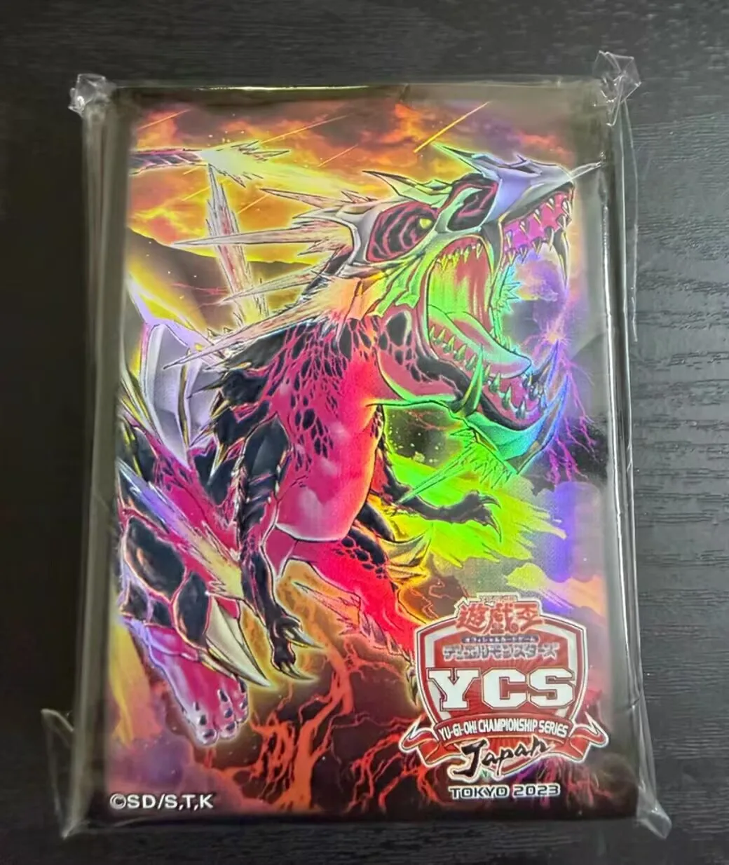 100pcs-yugioh-konami-duel-monsters-ycs-japan-transcendosaurus-meteorus-official-collection-sealed-card-protector-duelist-sleeves