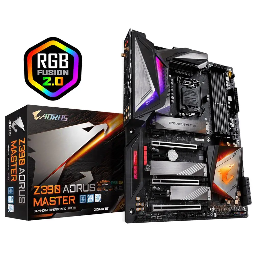 Z390 AORUS MASTER with 12 Phases IR Digital VRM  Z390 Chipset LGA 1151 Socket Gaming Motherboard