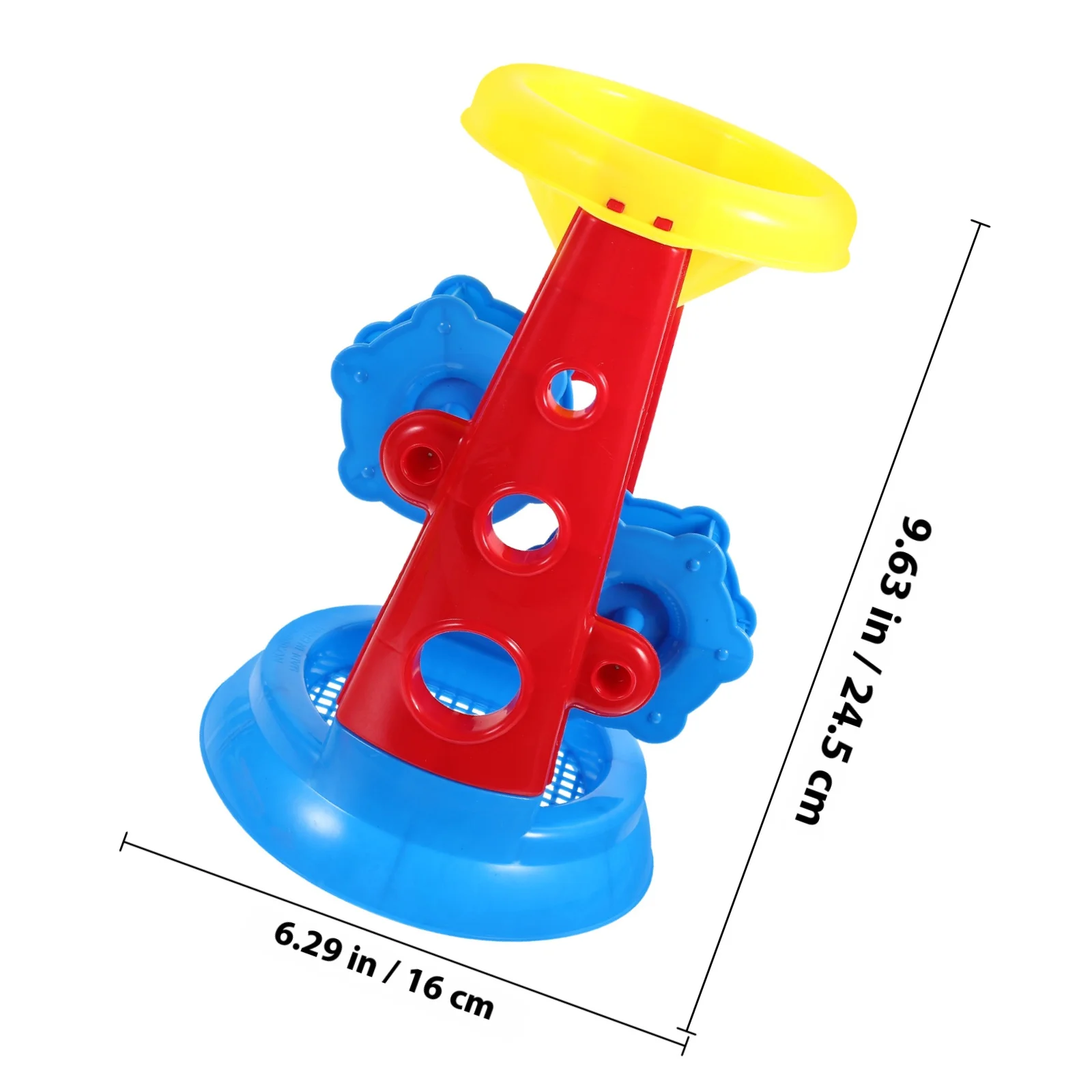 5-delige strandspelset voor kinderen Premium ABS Zandemmer Schop Klok Buitenplezier Lichtgewicht Creatief Kleurrijk Educatief Peuter