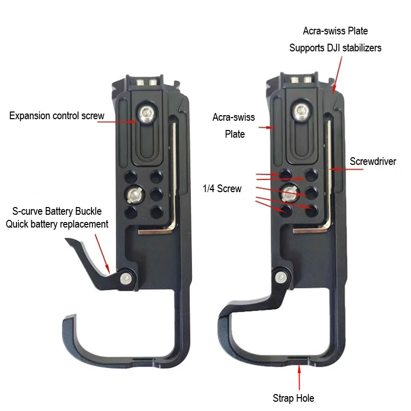 Extension L Bracket for Nikon Z6 Mark III / Z63 Quick Release Plate Hand Grip