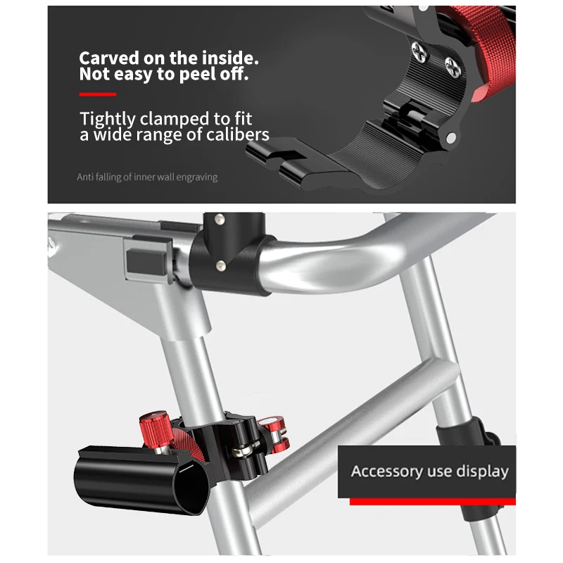 ملحقات صيد الأسماك المصنوعة من سبائك الألومنيوم، يمكن تثبيت تروس دوارة، مع تركيبات قابلة للتعديل، لصيد الأسماك #3