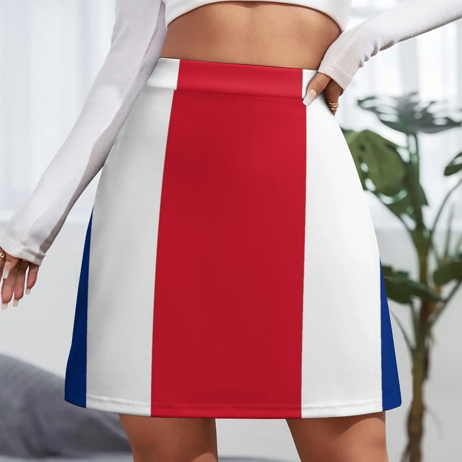 Kado, Stiker & Produk Bendera Costa Rican Rok Mini Gaun Wanita Rok Wanita Mewah