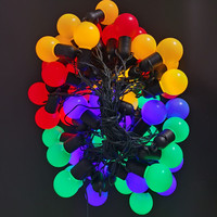 50LED Colorful Bulb USB Led String Lights Fairy Christmas Outdoor Waterproof Globe Wedding Party Decor Garland Backyard Patio