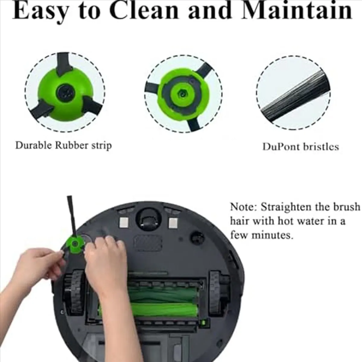 

60 сменных боковых щеток для IRobot Roomba серий I, J и E, всех моделей, аксессуары для очистки краев.