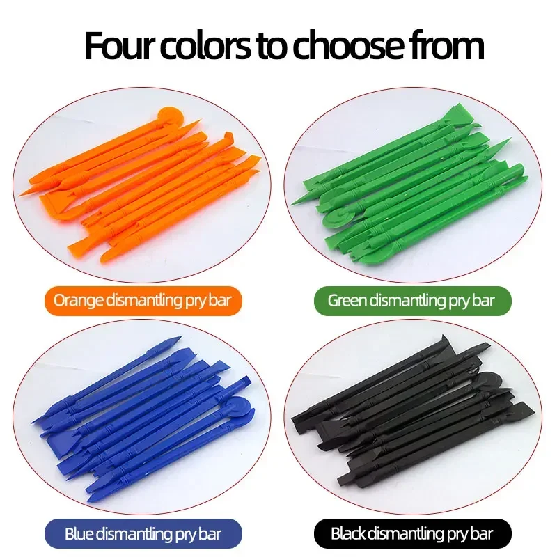 Strumento di smontaggio manuale multifunzionale per telefono cellulare con barra di leva per tablet da 10 pezzi a doppia testa per più comodità