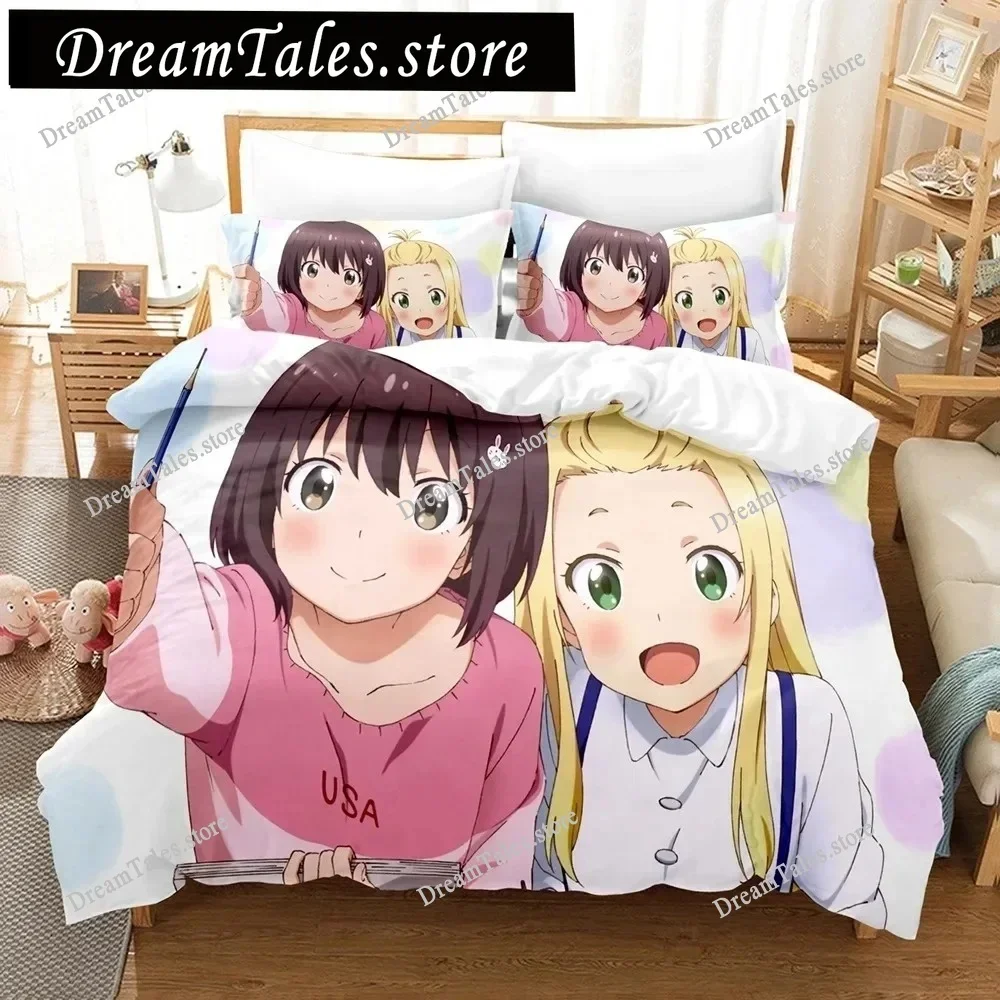 3D Print Anime Girls This Art Club Has A Problem Bedding Sets Duvet Cover Set With Pillowcase Twin Full Queen King Bedclothes