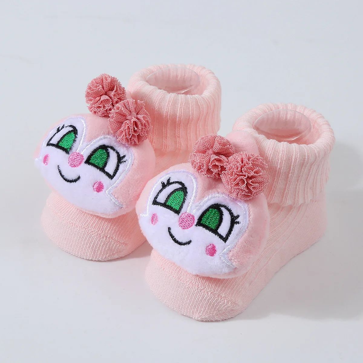 Babysocken Frühling und Herbst Weiche Baumwollsocken für Neugeborene in der Tube Cartoon 3D Puppe Säuglingssocken für Jungen und Mädchen 0-6 Monate – Detail 9