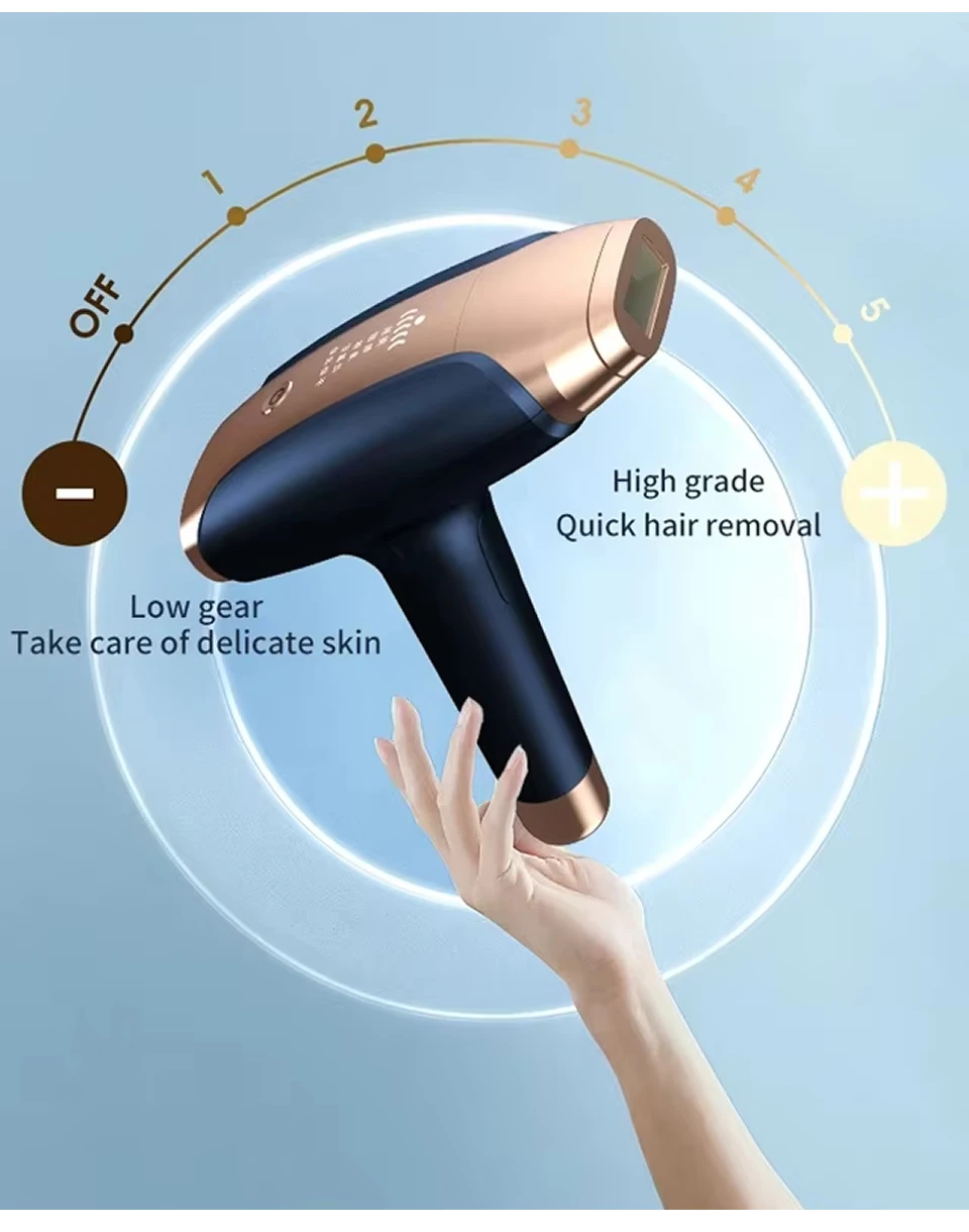 Damen Permanenter Laser-Epilator Elektrisches Haarentfernungsgerät IPL Gesichtshaarentferner Rasiergerät für weibliche Gesichtshaare – Detail 12