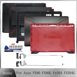 Tampa traseira LCD para Asus, Moldura, Palmrest, Parte superior, Base inferior, Dobradiça Case, Novo, FX80, FX80G, FX80GD, FX504G, FX504GD, FX504GE