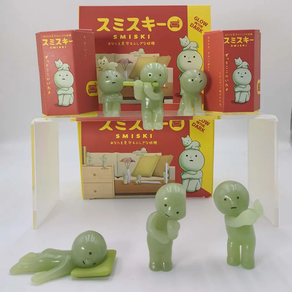 

SMISKI Living Series Noctilucent Green Doll Blind Box Action Figures Decoration Model Toy Fans Children Gifts