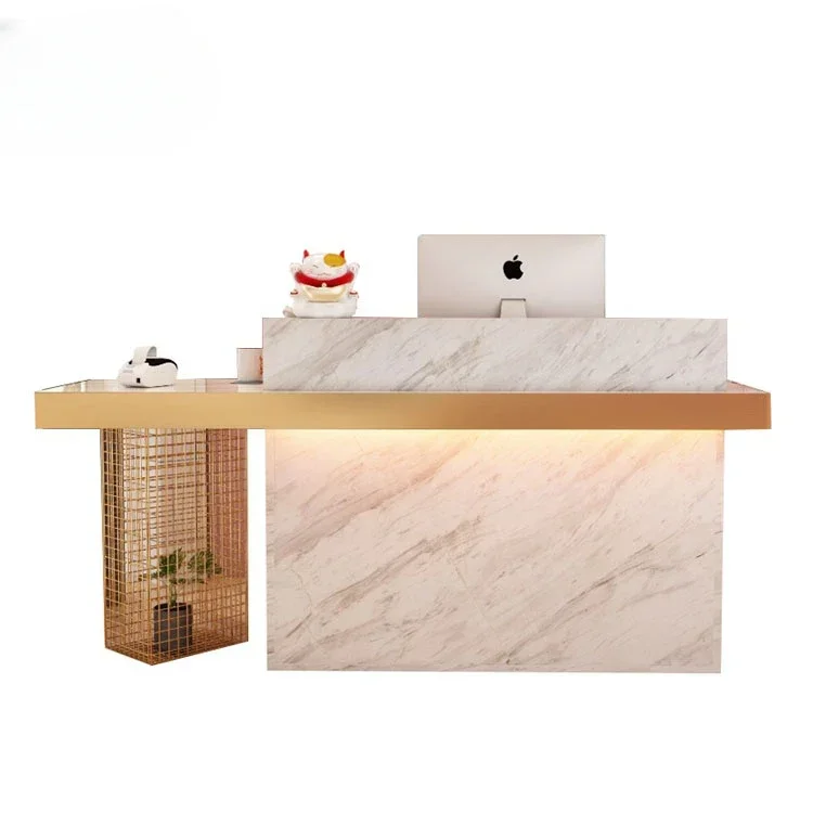 New Hot Sale Speway Salon Reception Table New Modern Counter Wholesale Price In Stock Reception Table