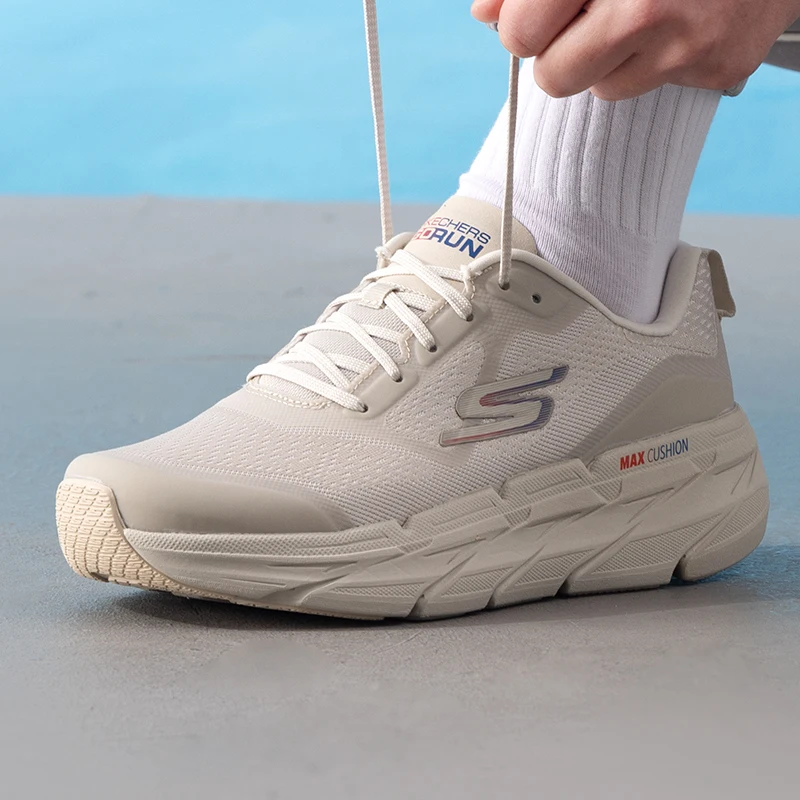 حذاء الجري Skechers Max Cushioning Premier حذاء رجالي مبطن وجيد التهوية للجري على الطرق 54450-Nat #5
