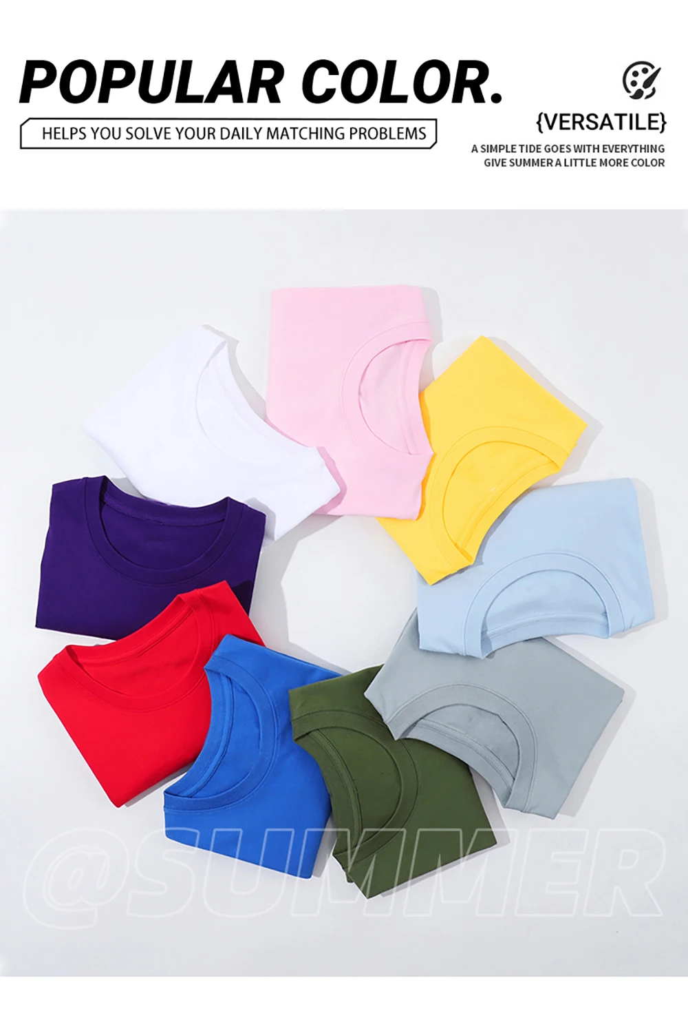 Sommer-T-Shirts für Paare, personalisiertes Muster, individuell, lässig, locker, für Herren, kurzärmelig, aus Baumwolle, weiche Kleidung, All-Match-Team-Arbeitskleidung – Detail 8